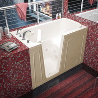 Thumbnail for MediTub Walk-In 32 x 60 Left Drain Biscuit Whirlpool Jetted Walk-In Bathtub Walk In Tubs MediTub 