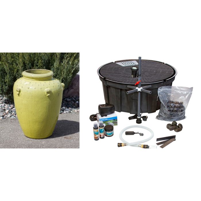 Amphora FNT3268 Ceramic Vase Complete Fountain Kit Vase Fountain Blue Thumb 