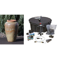 Thumbnail for Tuscany FNT3294 Ceramic Triple Vase Complete Fountain Kit Vase Fountain Blue Thumb 