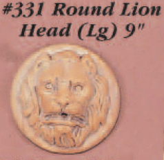Round Lion Head Cast Stone Outdoor Asian Collection Wall Ornament Tuscan 