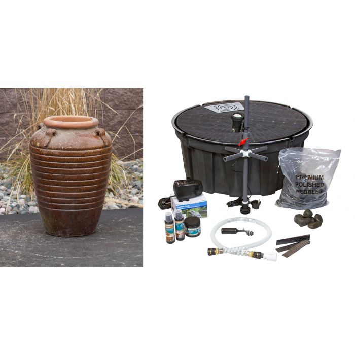 Amphora FNT3373 Ceramic Vase Complete Fountain Kit Vase Fountain Blue Thumb 