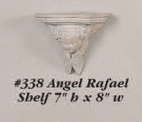 Thumbnail for Angel Rafael Shelf Cast Stone Outdoor Asian Collection Wall Ornament Tuscan 