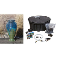 Thumbnail for Closed Top FNT3441 Ceramic Vase Complete Fountain Kit Vase Fountain Blue Thumb 