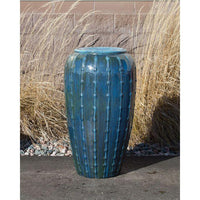 Thumbnail for Closed Top FNT3457 Ceramic Vase Complete Fountain Kit Vase Fountain Blue Thumb 