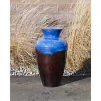 Thumbnail for Closed Top FNT3467 Ceramic Vase Complete Fountain Kit Vase Fountain Blue Thumb 