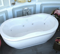 Thumbnail for Atlantis Whirlpools Embrace 34 x 71 Oval Freestanding Air & Whirlpool Water Jetted Bathtub Whirlpool Bathtub Atlantis 