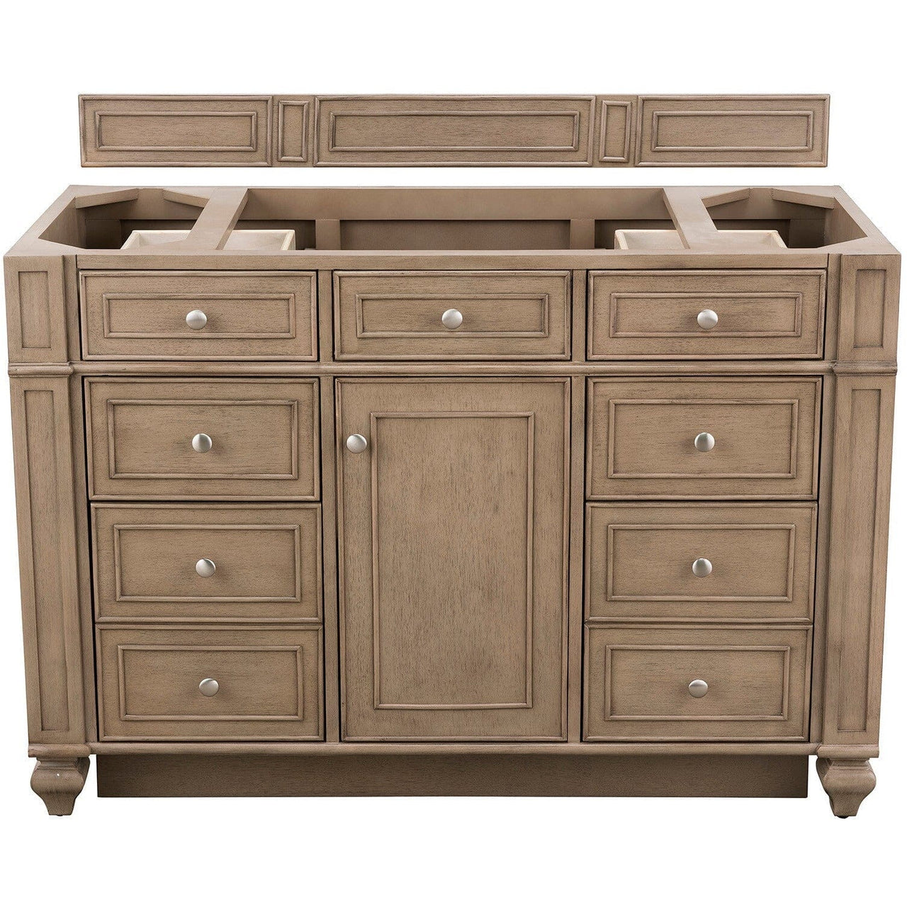 James Martin Bristol 48" Single Vanity Vanity James Martin Whitewashed Walnut Cabinet Only 