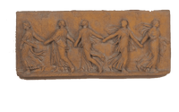 Thumbnail for Vestal Dance Plaque Cast Stone Outdoor Asian Collection Wall Ornament Tuscan 
