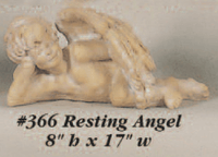 Thumbnail for Resting Angel Cast Stone Outdoor Asian Collection Statues Tuscan 