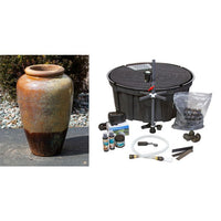 Thumbnail for Tuscany FNT3663 Ceramic Triple Vase Complete Fountain Kit Vase Fountain Blue Thumb 