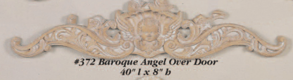 Baroque Angel Over Door Cast Stone Outdoor Asian Collection Wall Ornament Tuscan 