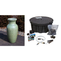 Thumbnail for Closed Top FNT3776 Ceramic Vase Complete Fountain Kit Vase Fountain Blue Thumb 