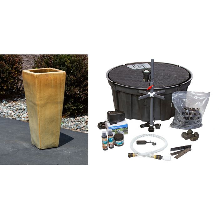 Luna FNT3780 Ceramic Vase Complete Fountain Kit Vase Fountain Blue Thumb 