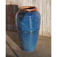 Thumbnail for Tuscany FNT3807 Ceramic Triple Vase Complete Fountain Kit Vase Fountain Blue Thumb 