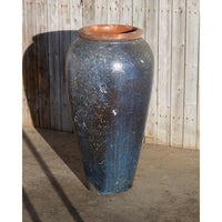 Thumbnail for Tuscany FNT3812 Ceramic Triple Vase Complete Fountain Kit Vase Fountain Blue Thumb 