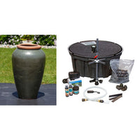 Thumbnail for Tuscany FNT3827 Ceramic Triple Vase Complete Fountain Kit Vase Fountain Blue Thumb 
