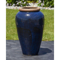 Thumbnail for Tuscany FNT3833 Ceramic Triple Vase Complete Fountain Kit Vase Fountain Blue Thumb 