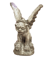 Thumbnail for Winged Gargoyle Small Cast Stone Outdoor Asian Collection Statues Tuscan 