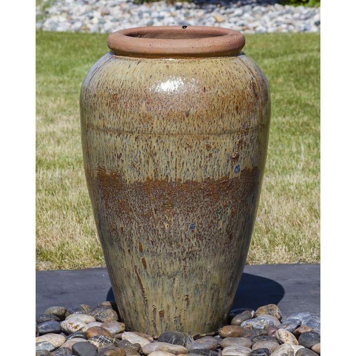 Tuscany FNT3850 Ceramic Triple Vase Complete Fountain Kit Vase Fountain Blue Thumb 