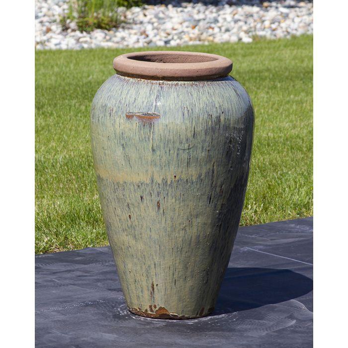 Tuscany FNT3852 Ceramic Triple Vase Complete Fountain Kit Vase Fountain Blue Thumb 