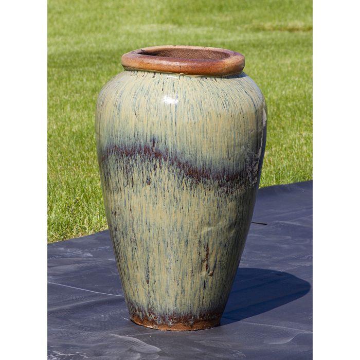 Tuscany FNT3856 Ceramic Triple Vase Complete Fountain Kit Vase Fountain Blue Thumb 