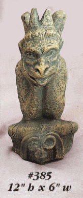 Thumbnail for Notre Dame Gargoyle Small Cast Stone Outdoor Asian Collection Statues Tuscan 
