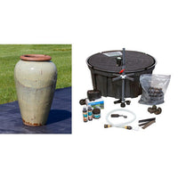 Thumbnail for Tuscany FNT3862 Ceramic Triple Vase Complete Fountain Kit Vase Fountain Blue Thumb 