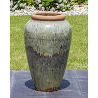 Thumbnail for Tuscany FNT3866 Ceramic Triple Vase Complete Fountain Kit Vase Fountain Blue Thumb 