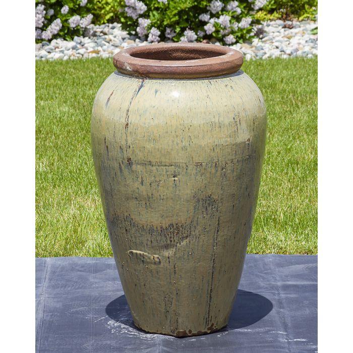 Tuscany FNT3871 Ceramic Triple Vase Complete Fountain Kit Vase Fountain Blue Thumb 