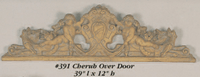 Thumbnail for Cherub Over Door Cast Stone Outdoor Asian Collection Wall Ornament Tuscan 