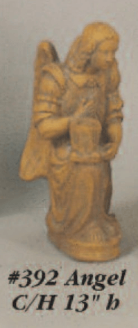 Thumbnail for Angel Candle Holder Cast Stone Outdoor Asian Collection Wall Ornament Tuscan 