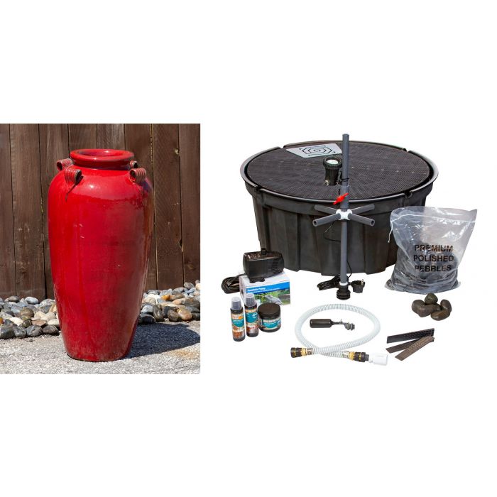 Amphora FNT3931 Ceramic Vase Complete Fountain Kit Vase Fountain Blue Thumb 
