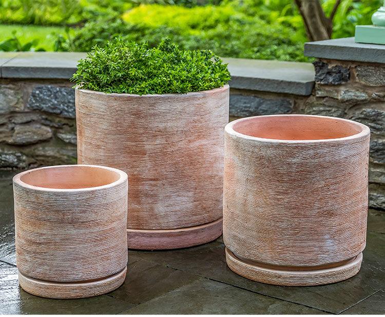 Campania International Sgraffito Planter Planter Campania International Terra Cotta Medium 