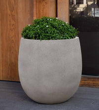 Thumbnail for Campania International Fiber Clay Guilford Planter - S/3 Urn/Planter Campania International Stone Grey Lite Large 
