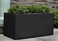 Thumbnail for Campania International Fiber Clay Sandal Planter 481818 - S/1 Urn/Planter Campania International Onyx Black Lite 