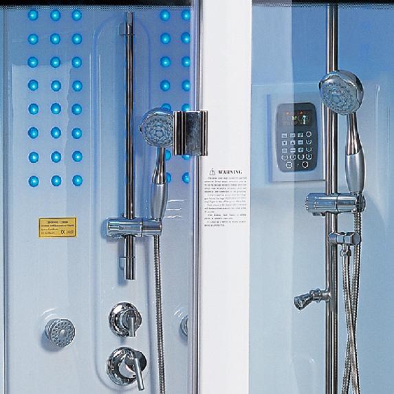 Maya Bath Siena-White-Left Steam Shower Steam Shower Maya Bath 
