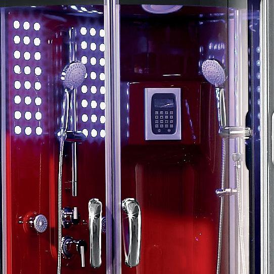 Maya Bath Siena-Red-Right Steam Shower Steam Shower Maya Bath 