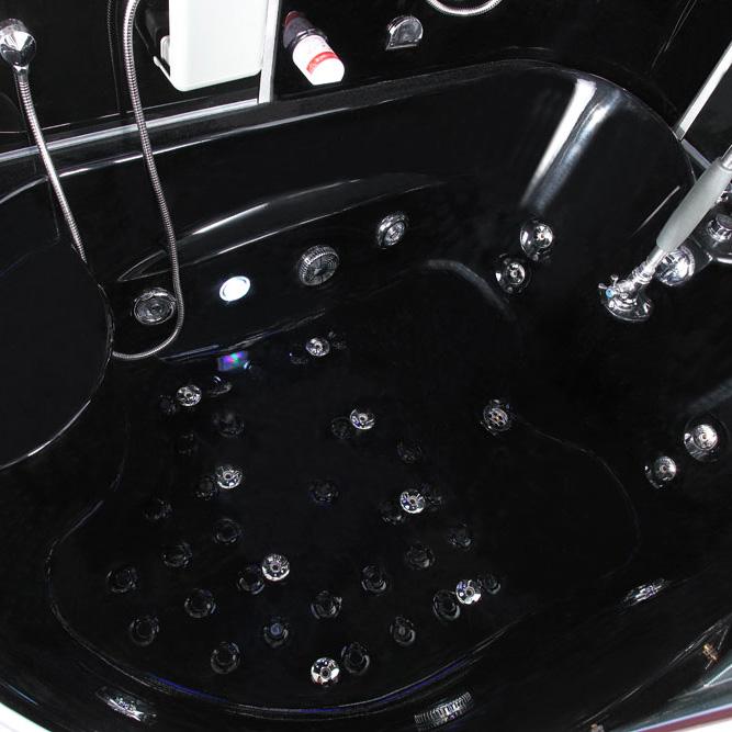 Maya Bath Siena-Black-Right Steam Shower Steam Shower Maya Bath 