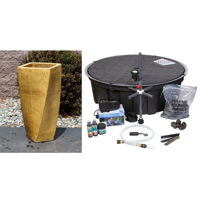 Luna FNT40000 Ceramic Vase Complete Fountain Kit Vase Fountain Blue Thumb 
