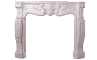 Thumbnail for Baroque Mantel Cast Stone Fireplace Mantels Tuscan 
