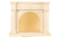Thumbnail for Girlanda Mantel Cast Stone Fireplace Mantels Tuscan 