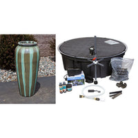 Thumbnail for Oil Jar FNT40083 Ceramic Vase Complete Fountain Kit Vase Fountain Blue Thumb 