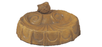 Thumbnail for Shell Birdbath Cast Stone Outdoor Asian Collection BirdBath Tuscan 