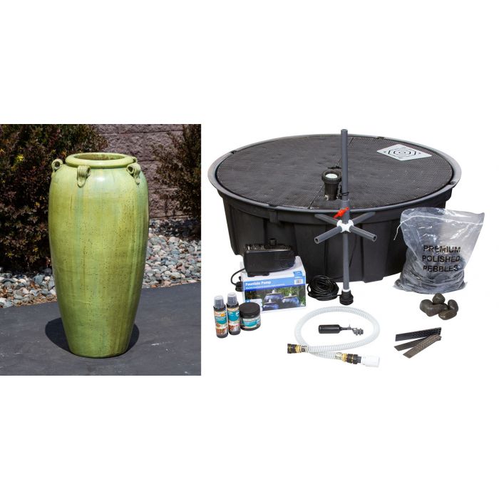 Amphora FNT40161 Ceramic Vase Complete Fountain Kit Vase Fountain Blue Thumb 