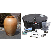 Thumbnail for Tuscany FNT40201 Ceramic Triple Vase Complete Fountain Kit Vase Fountain Blue Thumb 