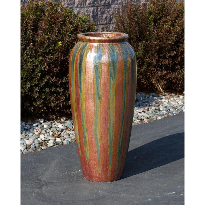 Oil Jar FNT40203 Ceramic Vase Complete Fountain Kit Vase Fountain Blue Thumb 