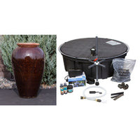 Thumbnail for Tuscany FNT40244 Ceramic Triple Vase Complete Fountain Kit Vase Fountain Blue Thumb 