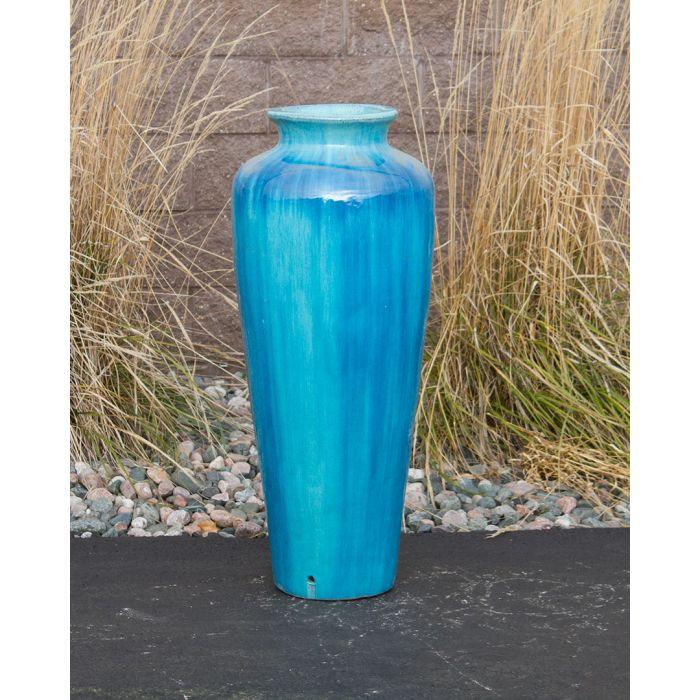 Closed Top FNT40271 Ceramic Vase Complete Fountain Kit Vase Fountain Blue Thumb 
