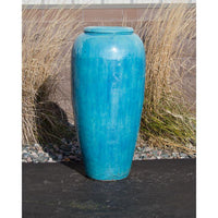 Thumbnail for Closed Top FNT40275 Ceramic Vase Complete Fountain Kit Vase Fountain Blue Thumb 