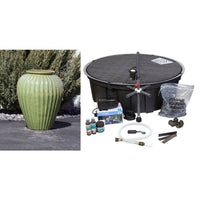 Thumbnail for One of a Kind FNT40376 Ceramic Vase Complete Fountain Kit Vase Fountain Blue Thumb 